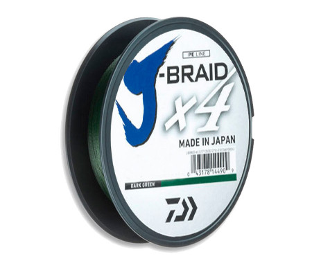 Шнур Daiwa J-Braid X4 135м*0,19мм*10,2кг зеленая 